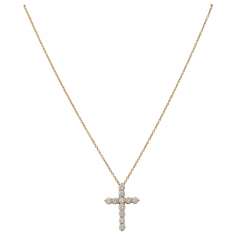 Cross pendant made of 11 diamonds totaling approx. 2.2 ct, Cross pendant made of 11 diamonds totaling approx. 2.2 ct,
