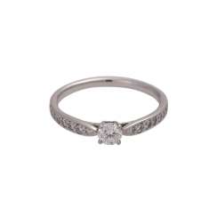 TIFFANY & CO Ring mit Brillant, ca. 0,23 ct, FW (F)/VVS1 TIFFANY & CO Ring mit Brillant, ca. 0,23 ct, FW (F)/VVS1