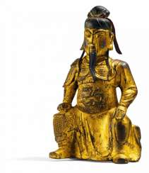 Guan Yu mit Drache auf dem Gewand Guan Yu mit Drache auf dem Gewand