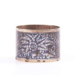 Russian silver napkin ring with niello Russian silver napkin ring with niello
