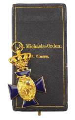 Bavaria: order of merit of the hl. Michael, 3. Class, in a case. Bavaria: order of merit of the hl. Michael, 3. Class, in a case.