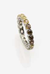 Memory кольцо с натуральными градиент концы бриллиантами Cushion Cut Memory кольцо с натуральными градиент концы бриллиантами Cushion Cut