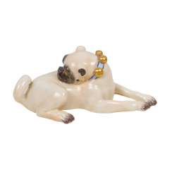 MEISSEN миниатюрный МОПС с Зажимами, 20. Века MEISSEN миниатюрный МОПС с Зажимами, 20. Века