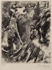 MARC CHAGALL 1887 Witebsk - 1985 Paul-de-Vence. 'THE BITCH AND HER COMPANION' (AUS: 'THE FABLES OF LA FONTAINE') MARC CHAGALL 1887 Witebsk - 1985 Paul-de-Vence. 'THE BITCH AND HER COMPANION' (AUS: 'THE FABLES OF LA FONTAINE')