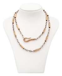 Two-Tone Designer Necklace-Kette Two-Tone Designer Necklace-Kette