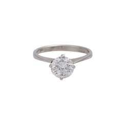 JACOBI solitaire ring with brilliant, approximately 1.5 ct (punz.), JACOBI solitaire ring with brilliant, approximately 1.5 ct (punz.),
