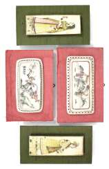 2 Miniature Paintings And 2 Por- 2 Miniature Paintings And 2 Por-