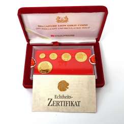 Singapore - Lion Gold Coin Set 1991, Singapore - Lion Gold Coin Set 1991,