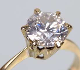 Кольцо бриллиант солитер 1,25 ct из белого золота 750 Кольцо бриллиант солитер 1,25 ct из белого золота 750