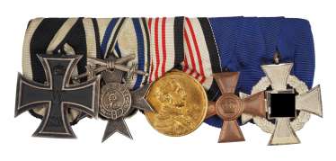Bavaria: Great medalbar of a decorated colonial soldiers. Bavaria: Great medalbar of a decorated colonial soldiers.