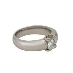Ring with brilliant approx. 1 ct, Ring with brilliant approx. 1 ct,