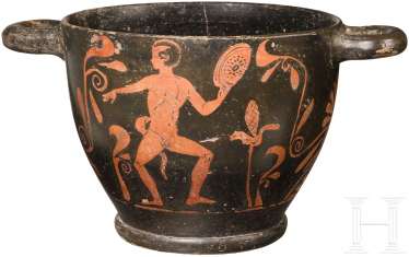 Большой, lukanischer Skyphos, в Италии, ок. 430 - 420 до н. э. Большой, lukanischer Skyphos, в Италии, ок. 430 - 420 до н. э.