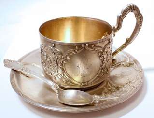 Tea set of three items Tea set of three items