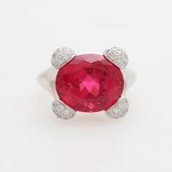Ladies ring, m. occupied a rubellite Ladies ring, m. occupied a rubellite