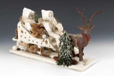 Christmas sleigh with music box Christmas sleigh with music box