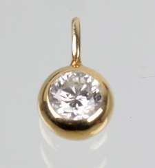 Brillant Anhänger 0,50 ct - Gelbgold 585 Brillant Anhänger 0,50 ct - Gelbgold 585