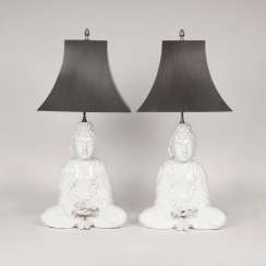 Pair of large table lamps 'Sitting Buddha' Pair of large table lamps 'Sitting Buddha'