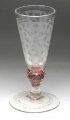 high important glass Cup, Bohemia, around 1700 high important glass Cup, Bohemia, around 1700