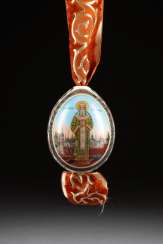 LARGE EASTER EGG WITH SAINT ALEXEJ LARGE EASTER EGG WITH SAINT ALEXEJ