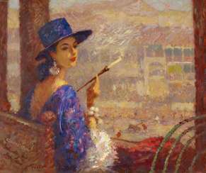 Elegant lady in the Bullring Elegant lady in the Bullring