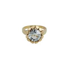 Ring mit Aquamarin ca. 2,6 ct, Ring mit Aquamarin ca. 2,6 ct,