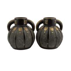 Art NOUVEAU Pair of Henkel vases. Art NOUVEAU Pair of Henkel vases.