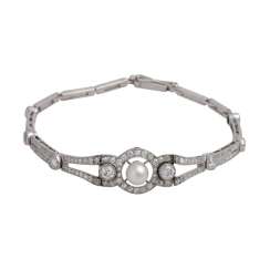 Bracelet bes. with 8 old European cut of approx 1.2 ct diamonds, together, Bracelet bes. with 8 old European cut of approx 1.2 ct diamonds, together,