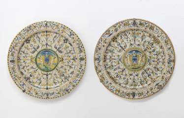 Two plates Italy, Renaissance style Two plates Italy, Renaissance style