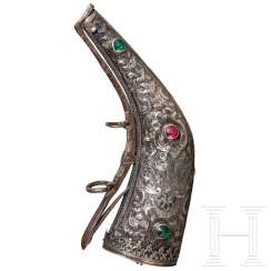 Silver-mounted powder horn, Ottoman, 18th century Silver-mounted powder horn, Ottoman, 18th century