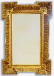 Golden wall mirror. Golden wall mirror.