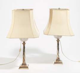Pair of large table candlesticks Pair of large table candlesticks
