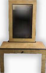 Console table with mirror. Console table with mirror.