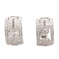 BULGARI Hoop earrings with brilliant trim, BULGARI Hoop earrings with brilliant trim,