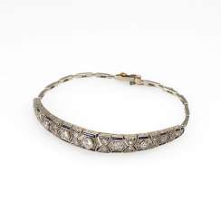 Art Deco bracelet with old European cut-Brilliant Art Deco bracelet with old European cut-Brilliant