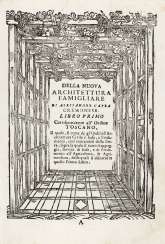 CAPRA, Alessandro (n. 1620) - La nuova architettura civile e militare. Cremona: Pietro Ricchini, 1717. CAPRA, Alessandro (n. 1620) - La nuova architettura civile e militare. Cremona: Pietro Ricchini, 1717.