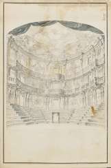 Design for the auditorium of an imperial theater Design for the auditorium of an imperial theater
