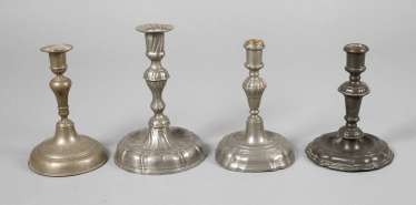 Three Baroque and a tin chandelier Biedermeier Three Baroque and a tin chandelier Biedermeier