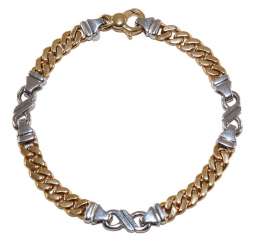 Brillantarmband in 585 WG/GG. Brillantarmband in 585 WG/GG.