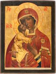 A MONUMENTAL ICON WITH THE MOTHER OF GOD FEODOROWSKAJA A MONUMENTAL ICON WITH THE MOTHER OF GOD FEODOROWSKAJA