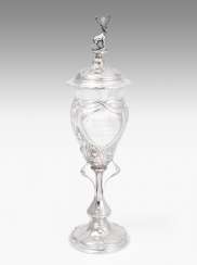 Lidded Cup, Art Nouveau Lidded Cup, Art Nouveau