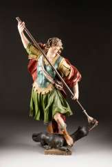 Monumental figure of saint george fighting the dragon Monumental figure of saint george fighting the dragon