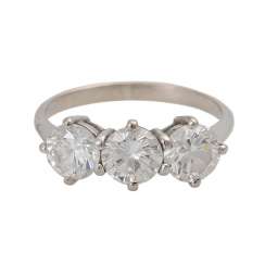 Bague 3 Diamants de 1,96 ct, VS1-VS2 Bague 3 Diamants de 1,96 ct, VS1-VS2
