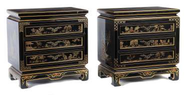 Paire de petites Commodes de la Chine, de 20 Paire de petites Commodes de la Chine, de 20