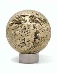 A LARGE PYRITE SPHERE A LARGE PYRITE SPHERE