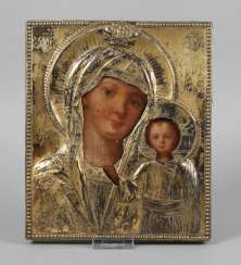 Marian icon in the Silberoklad Marian icon in the Silberoklad