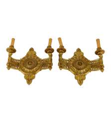 PAIR of FRENCH wall sconces, France, end of 19th century. Century, PAIR of FRENCH wall sconces, France, end of 19th century. Century,