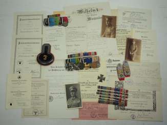 Württemberg: Estate of a fire brigade lieutenant at the Kdr. Of the ammunition columns and trains of the XV. Army Corps / Colonel of the Heeresfeldzeugkommando XIII. Württemberg: Estate of a fire brigade lieutenant at the Kdr. Of the ammunition columns and trains of the XV. Army Corps / Colonel of the Heeresfeldzeugkommando XIII.