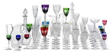 A ST. LOUIS 'CHANTILLY' PATTERN CUT-GLASS PART TABLE-SERVICE A ST. LOUIS 'CHANTILLY' PATTERN CUT-GLASS PART TABLE-SERVICE