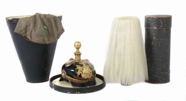 Pickelhaube with parade Bush-Württemberg Pickelhaube with parade Bush-Württemberg