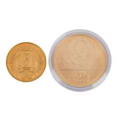Russia Gold! - 100 Rubles Moscow 1980 + 10 Roubles 1979 (Chervonets), Russia Gold! - 100 Rubles Moscow 1980 + 10 Roubles 1979 (Chervonets),